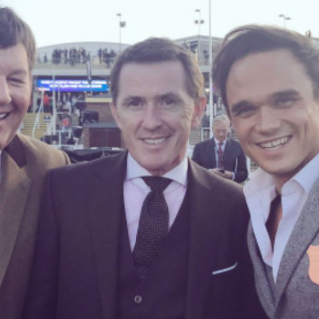 Gareth Gates looks dapper for a day at the races