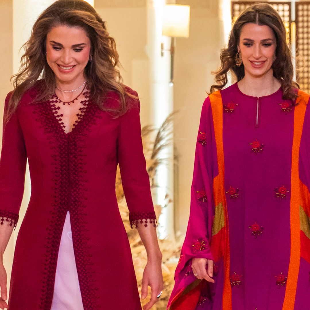 Princess Rajwa just copied mother-in-law Queen Rania with £10k royal wedding guest outfit