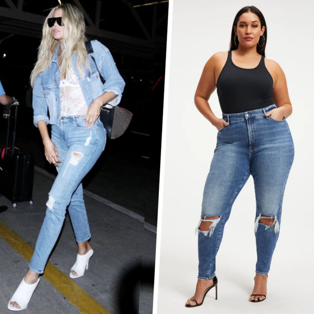 Khloé Kardashian's waist-shaping Good American jeans are 50% off right now