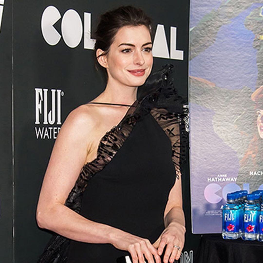 Anne Hathaway pledges to wear only eco-friendly outfits for the Colossal press tour