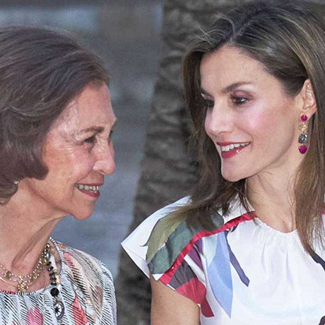 Queen Letizia pays sweet tribute to mother-in-law Queen Sofia in stunning gown