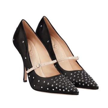 Jodie embellished satin pumps