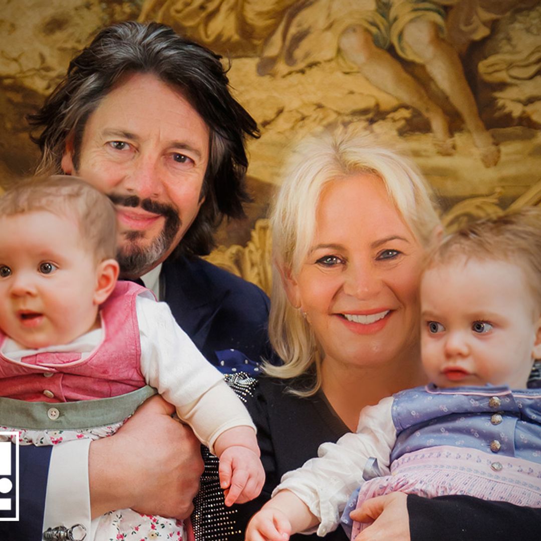 Exclusive: Laurence Llewelyn-Bowen celebrates his granddaughters' joint christening - see photos
