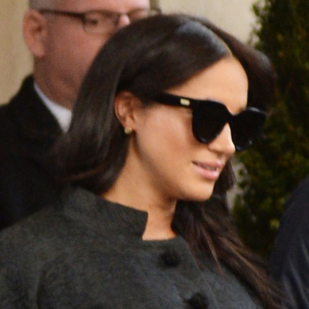 Heavily pregnant Meghan Markle has lunch with friend Abigail Spencer ahead of baby shower