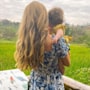 Carrie Johnson's daughter Romy's vibrant blonde locks take centre stage in sweet countryside photo