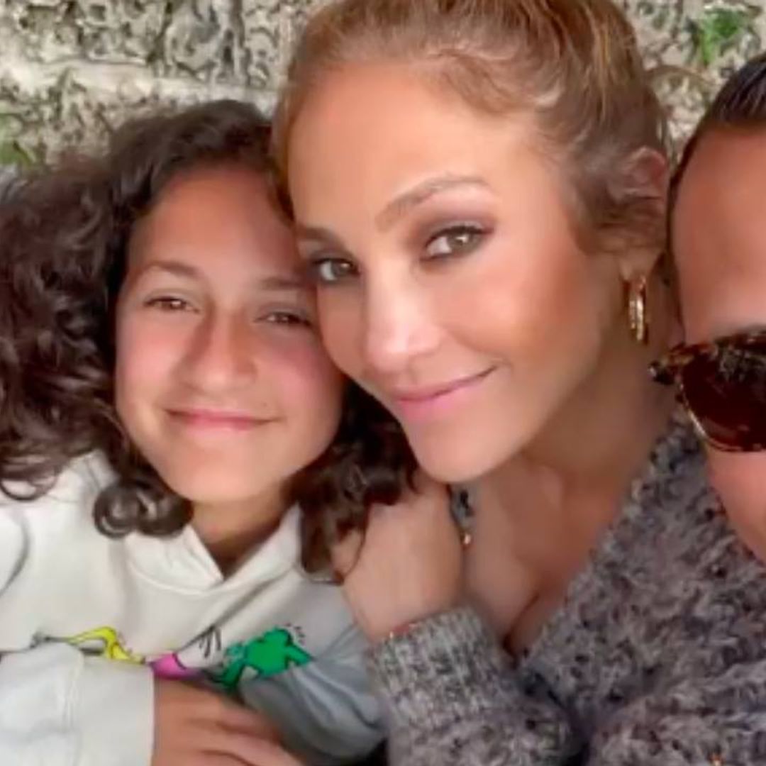 Jennifer Lopez shares new photo of lookalike daughter Emme inside the family's garden
