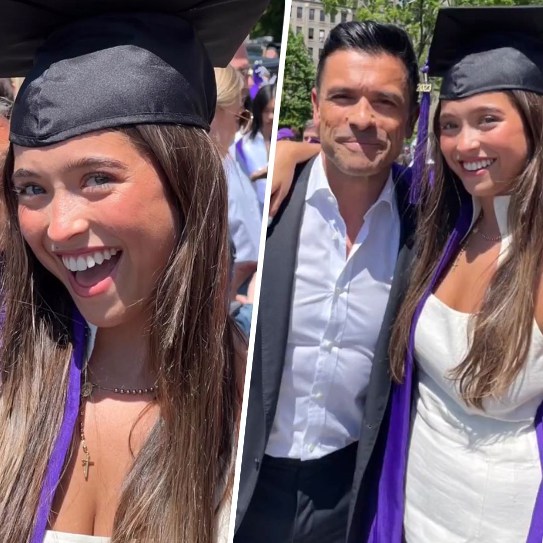 Kelly Ripa's blue-eyed daughter steals the show on graduation day - see all the photos