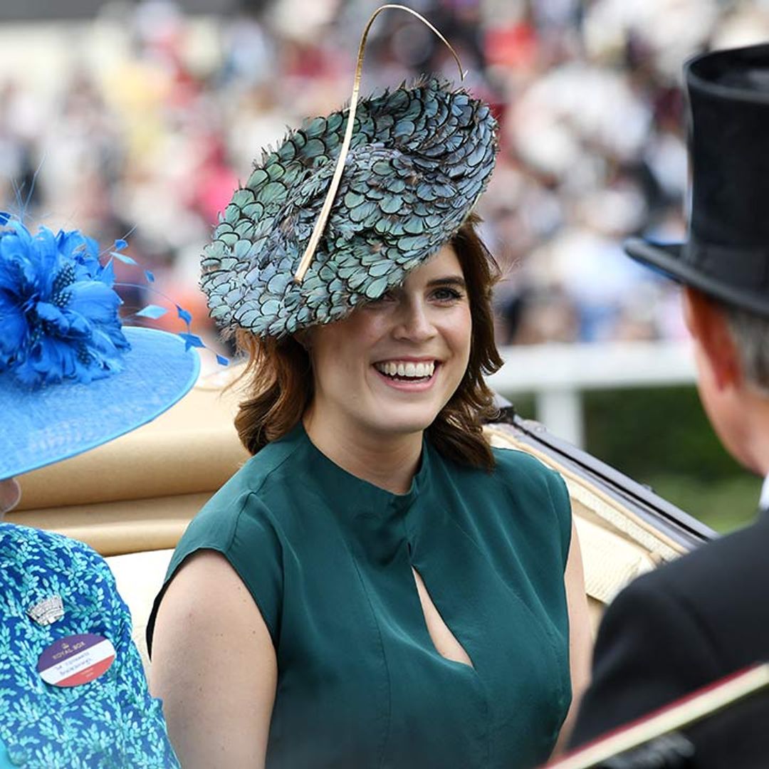 Princess Eugenie returns to Ascot for Ladies Day looking terrific in teal