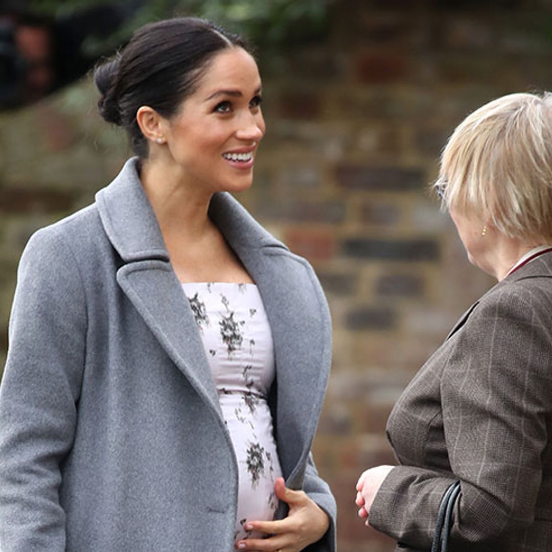 Meghan Markle and baby bump celebrate Christmas early at London care home – all the pictures