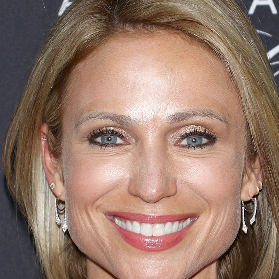 Amy Robach looks stunning in incredible black silk skirt