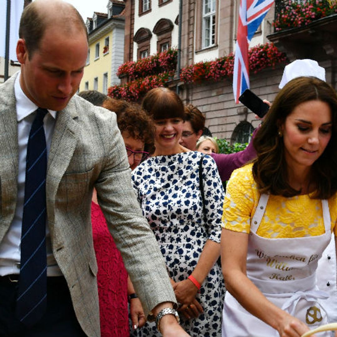 Prince William and Kate have fun making pretzels – find out who made them best!