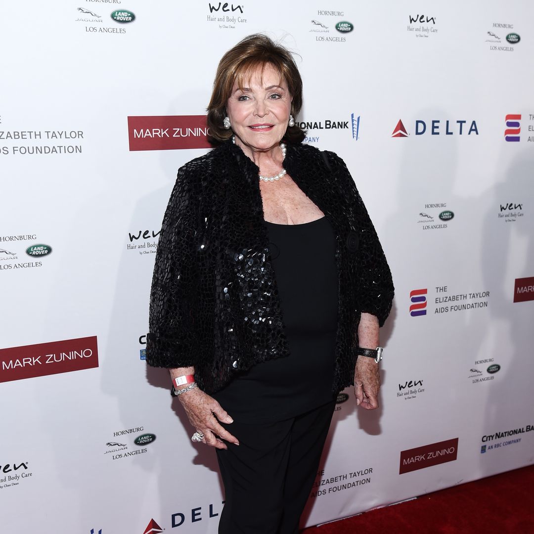 Joanna Carson arrives at a cocktail reception benefiting The Elizabeth Taylor AIDS Foundation at the Mark Zunino Atelier on November 07, 2019 in Beverly Hills, California