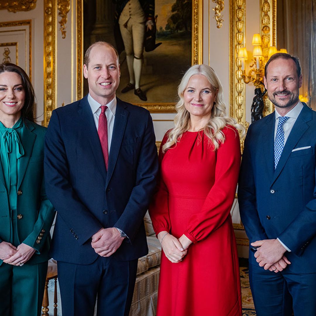 Prince William and Princess Kate reunite with Norwegian royals in Windsor