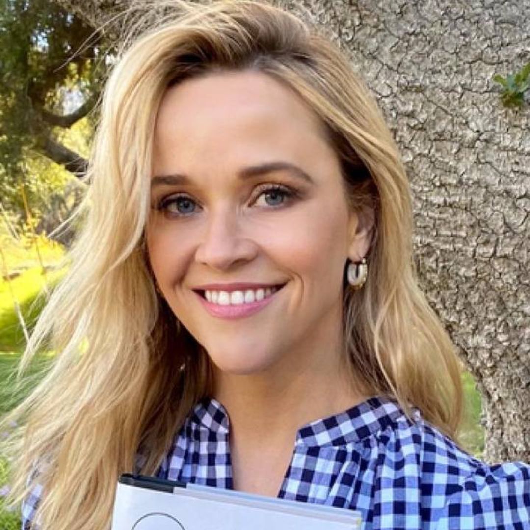 Reese Witherspoon’s spring gingham dress is the perfect WFH chic