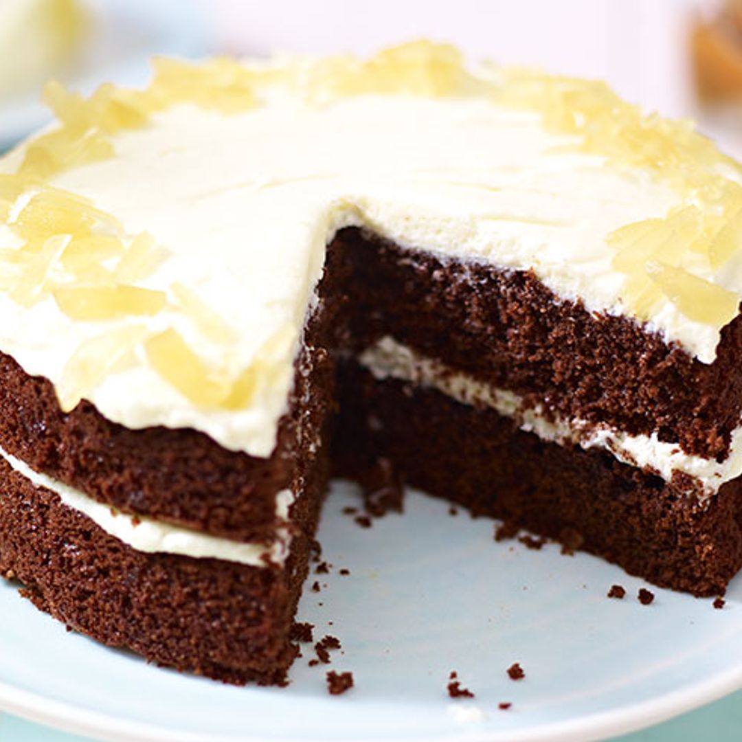 Mary Berry's gorgeous ginger and chocolate cake recipe