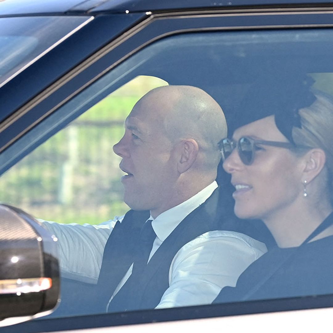 Zara Tindall looks elegant for first post-baby sighting at Prince Philip's funeral