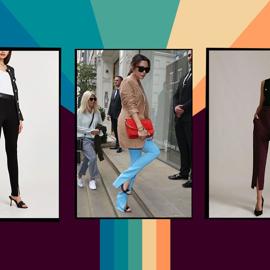 Stylish split-front trousers are trending for autumn - it's the Victoria Beckham-approved trend to wear now