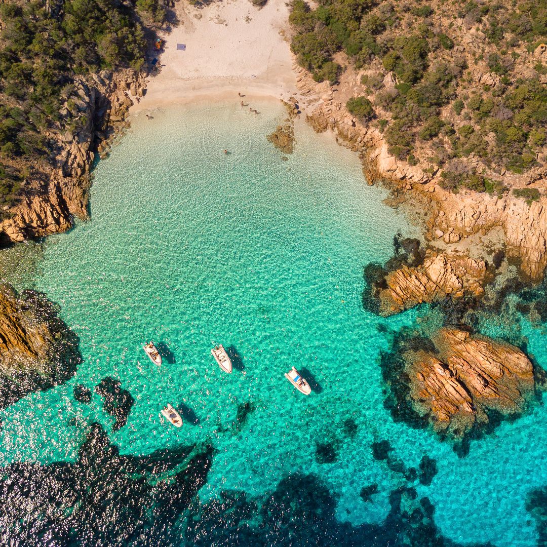 The Maddalena archipelago from above