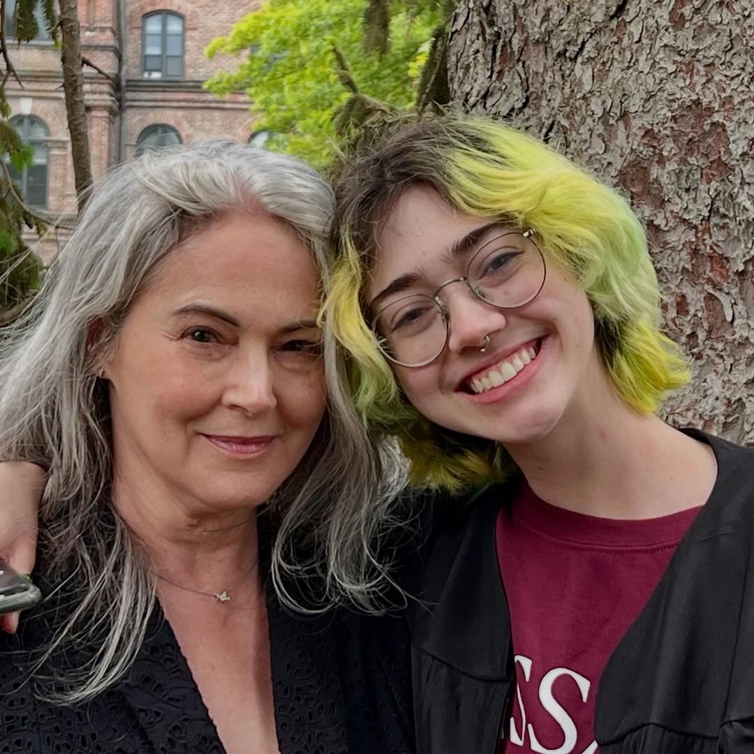 Joanna Going and Jamie Haven Walsh pose for a photo after the latter's graduation from Vassar College, shared on Instagram