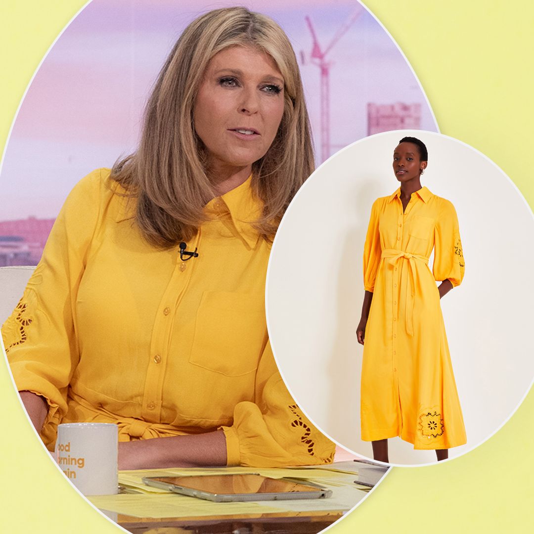 Kate Garraway's sunshine yellow shirt dress is beyond flattering – and it's selling fast