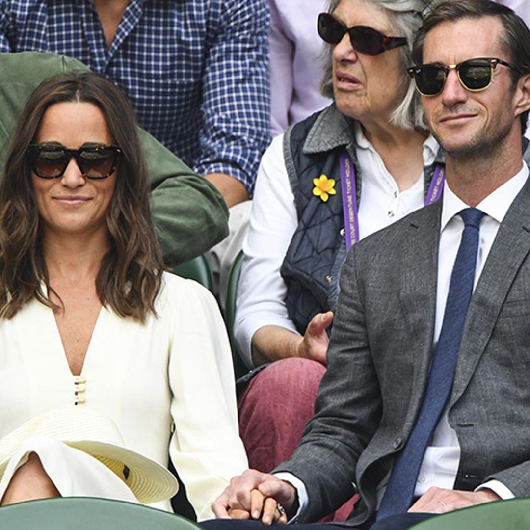 Pippa Middleton wows in Wimbledon white with husband James Matthews