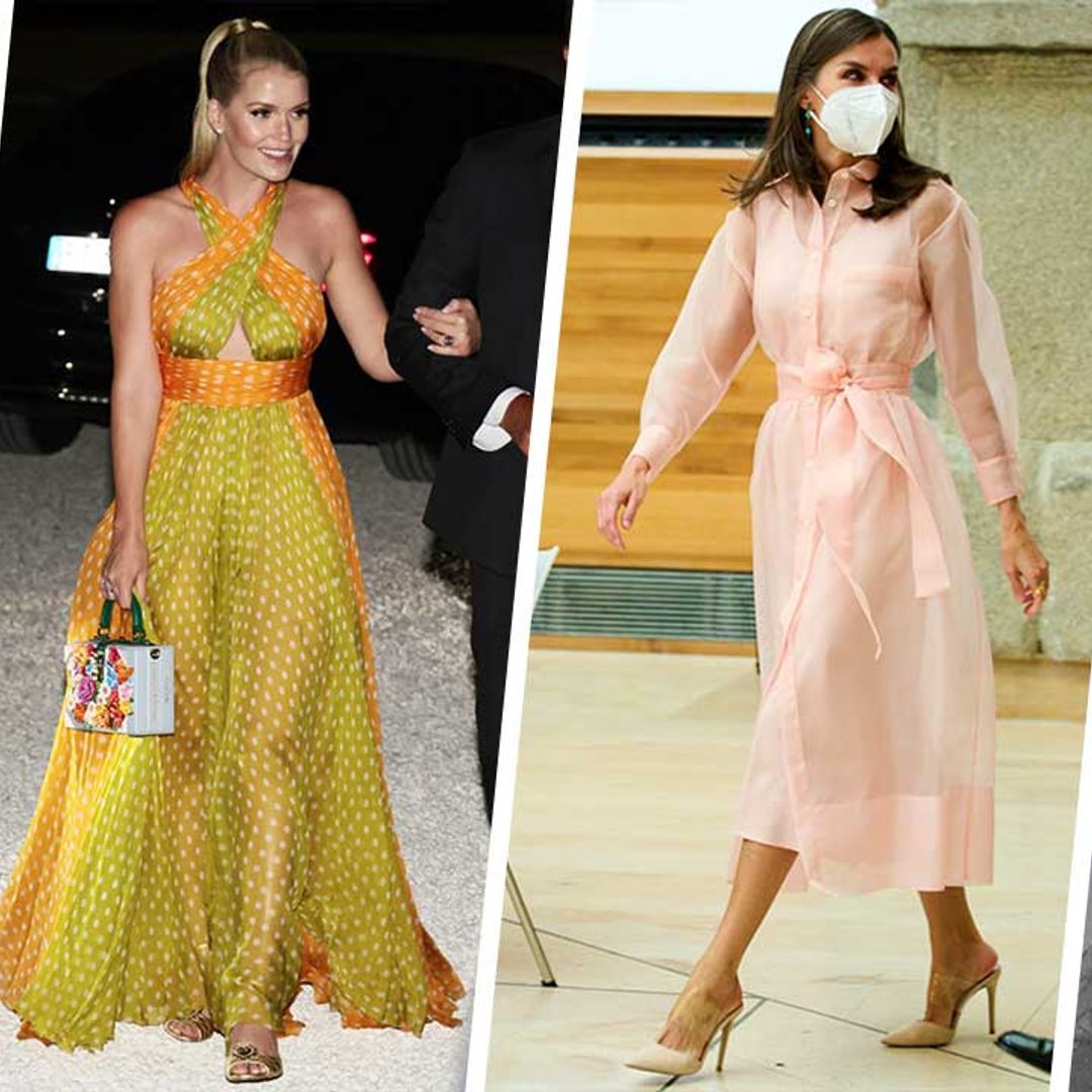 Royal Style Watch: From Princess Beatrice's gothic lace dress to Queen Letizia's sheer frock