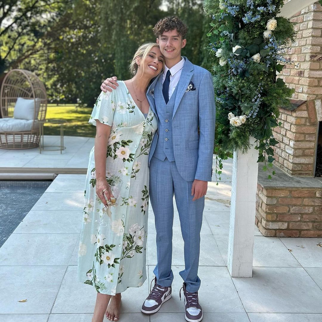 Stacey Solomon's 16-year-old son Zachary towers over her amid emotional milestones