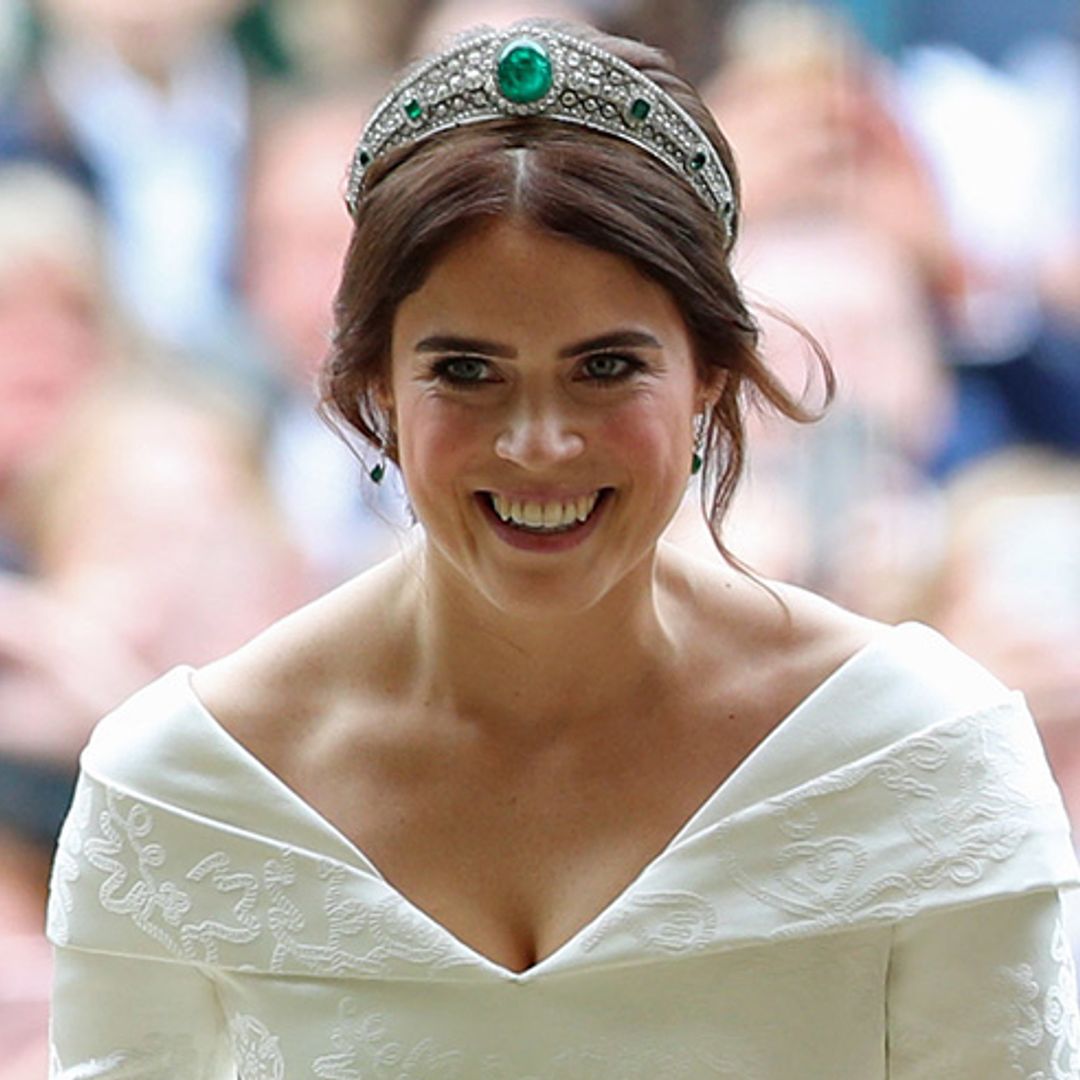 Princess Eugenie paid tribute to the Queen with her gorgeous wedding shoes – see photos