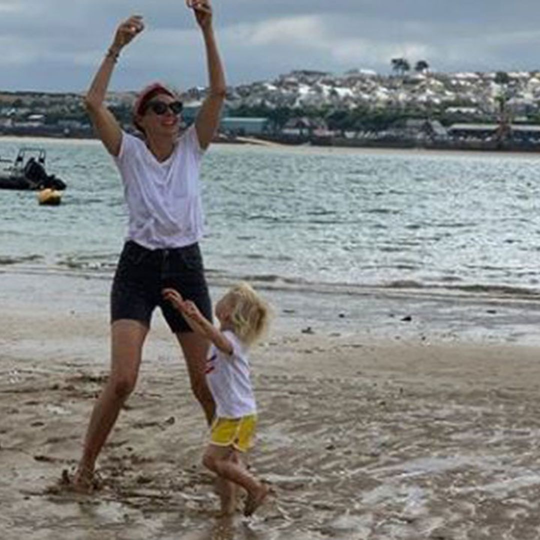 Jools Oliver wows fans with angelic photo of son River