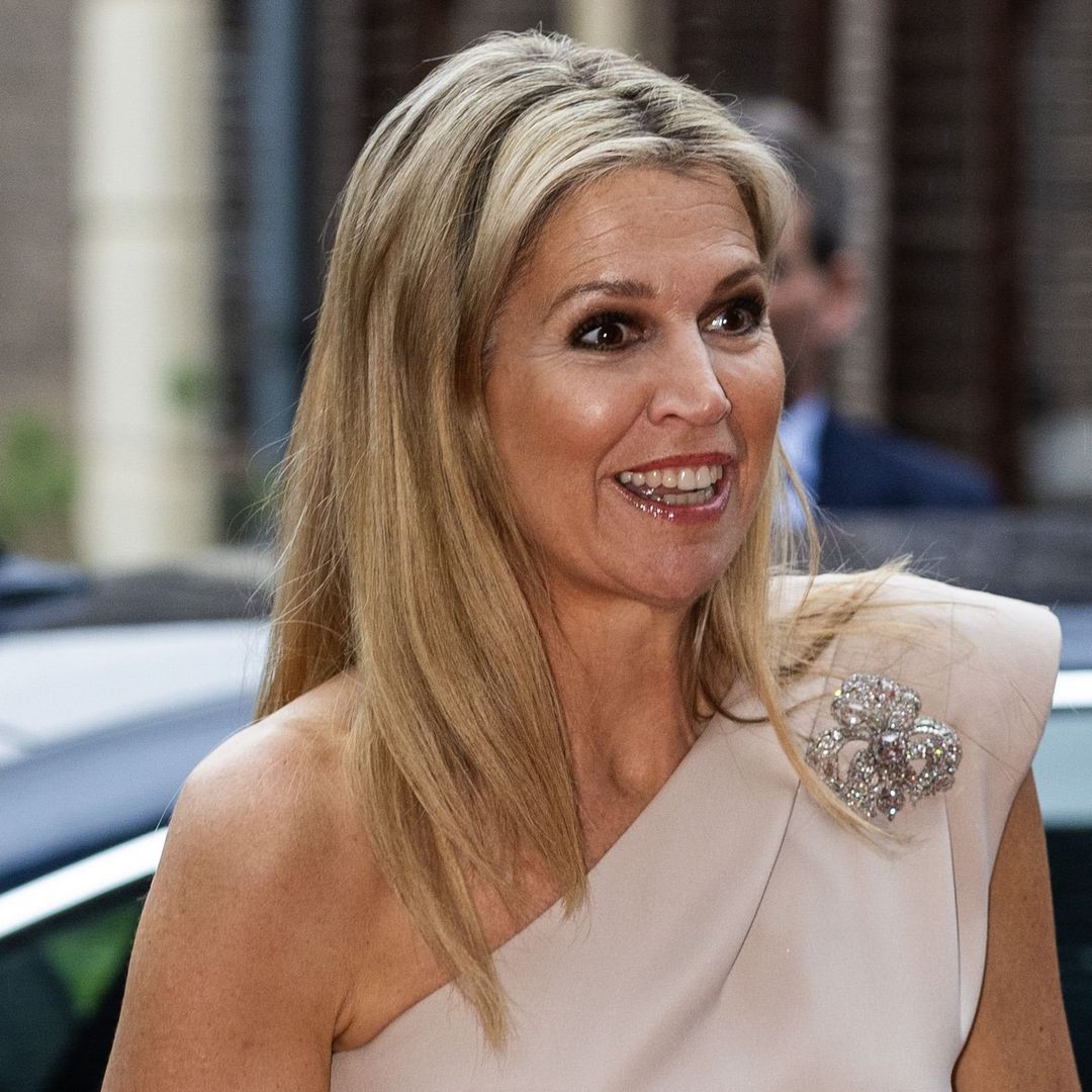 Queen Máxima could be a movie star in one-shouldered cinched jumpsuit