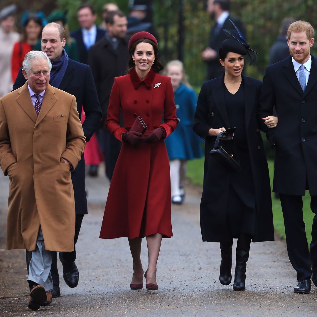 Where are the royal family during Prince Harry's latest visit to the UK?