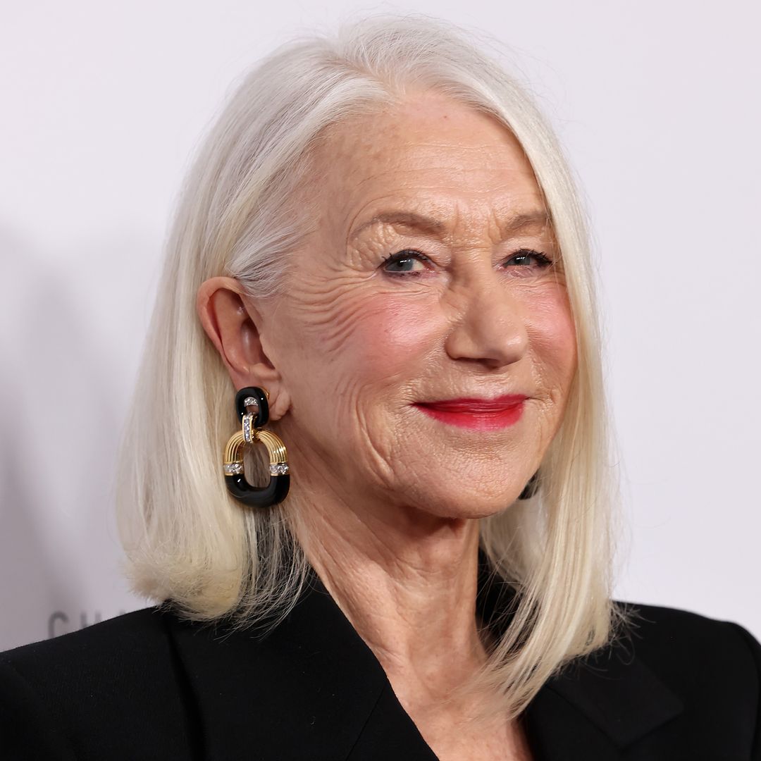 helen mirren asymmetrical bob hairstyle