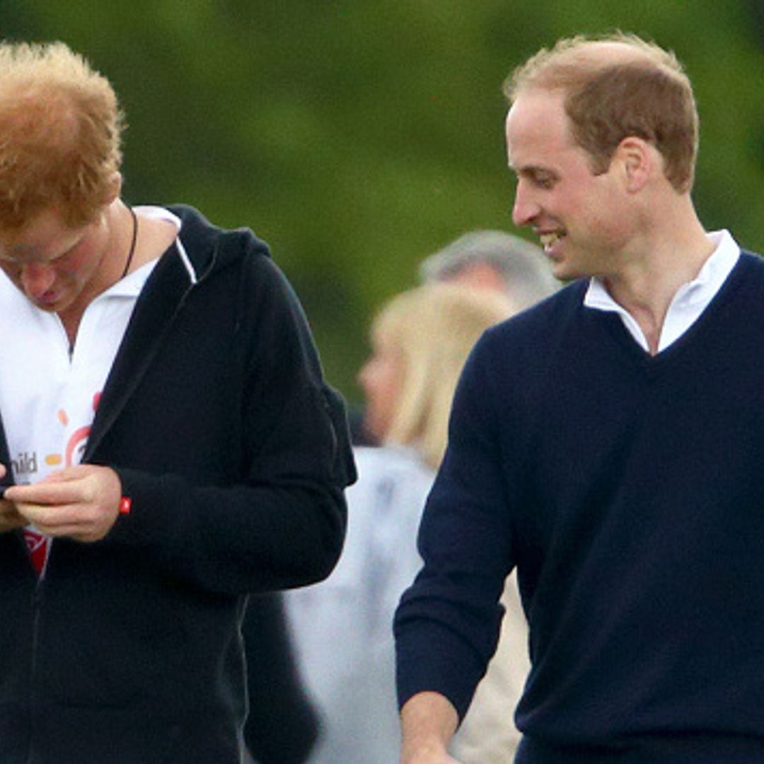 Princes William and Harry mingle with Hollywood A-listers after playing polo