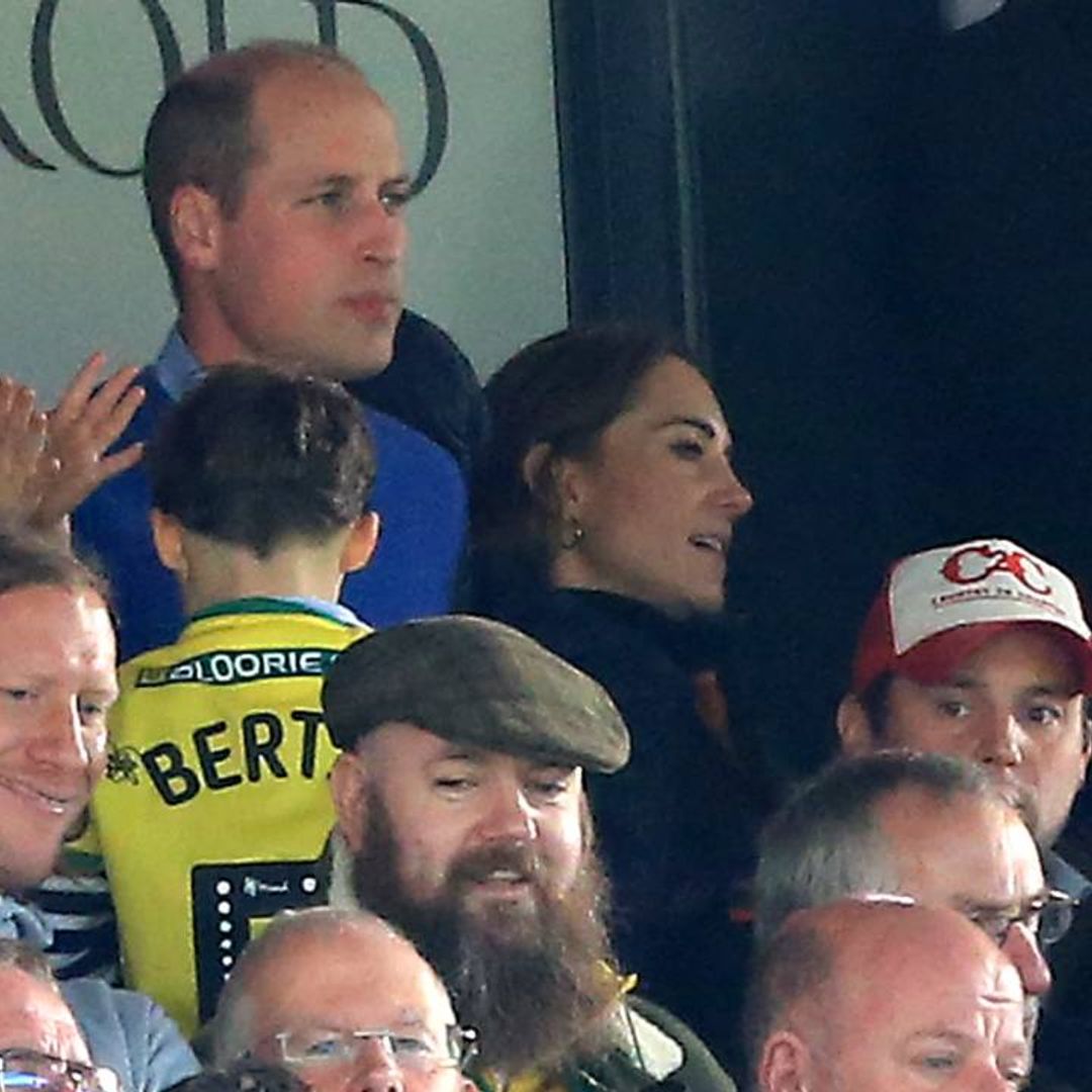 The special person Kate Middleton and Princess Charlotte were talking to during the football match