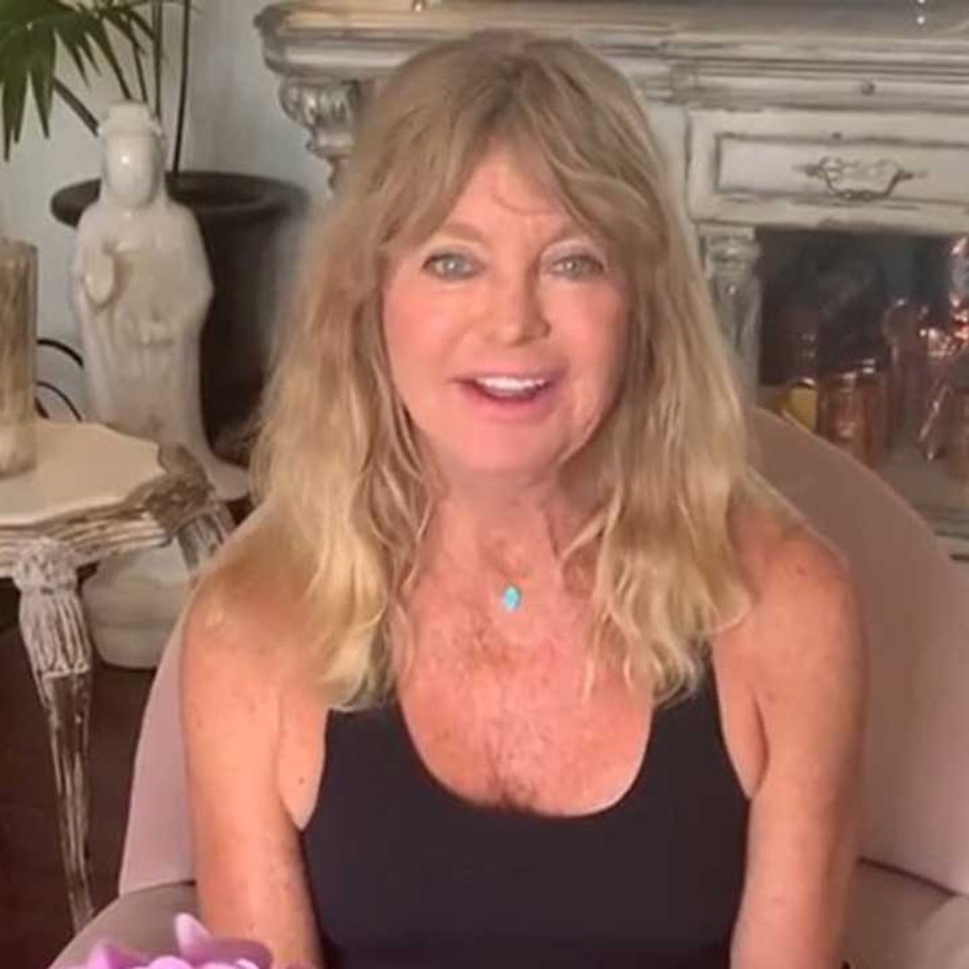 Goldie Hawn films inside stunning home with Kurt Russell