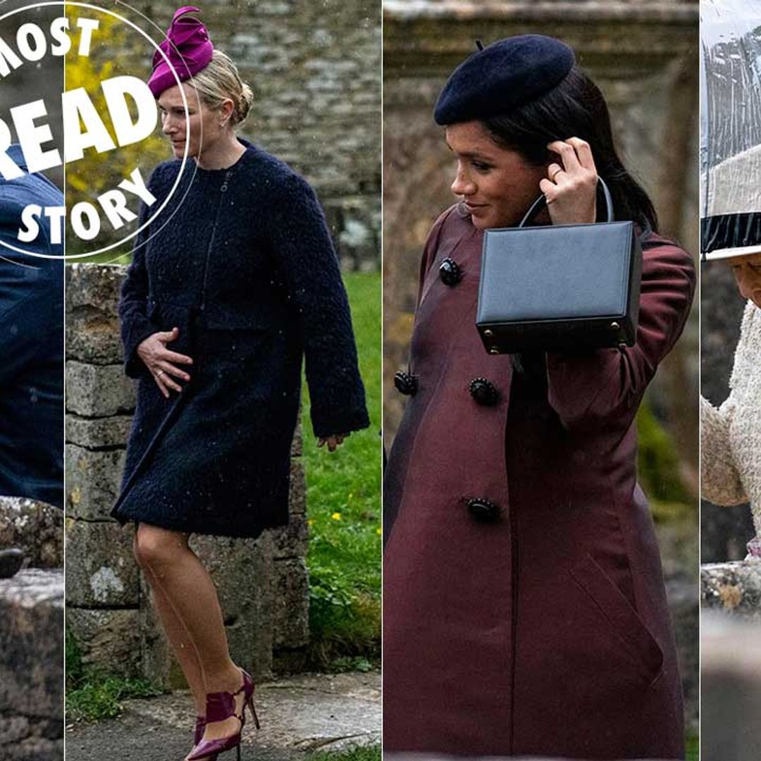 Look back at the best photos from Lena Tindall's christening - including the Queen and Meghan Markle