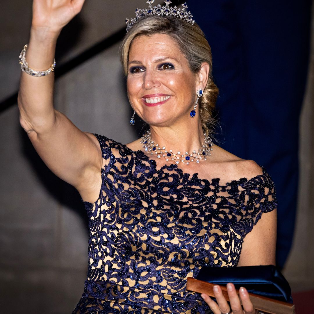 Queen Maxima just wore royal wedding gift for glam date night with King Willem-Alexander