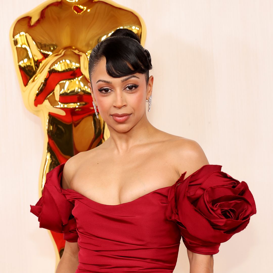 Liza Koshy topples over on Oscars 2024 red carpet as she struggles in platform heels