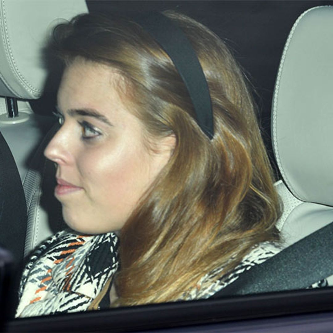 Princess Beatrice just wore a River Island coat to the Queen's Christmas lunch