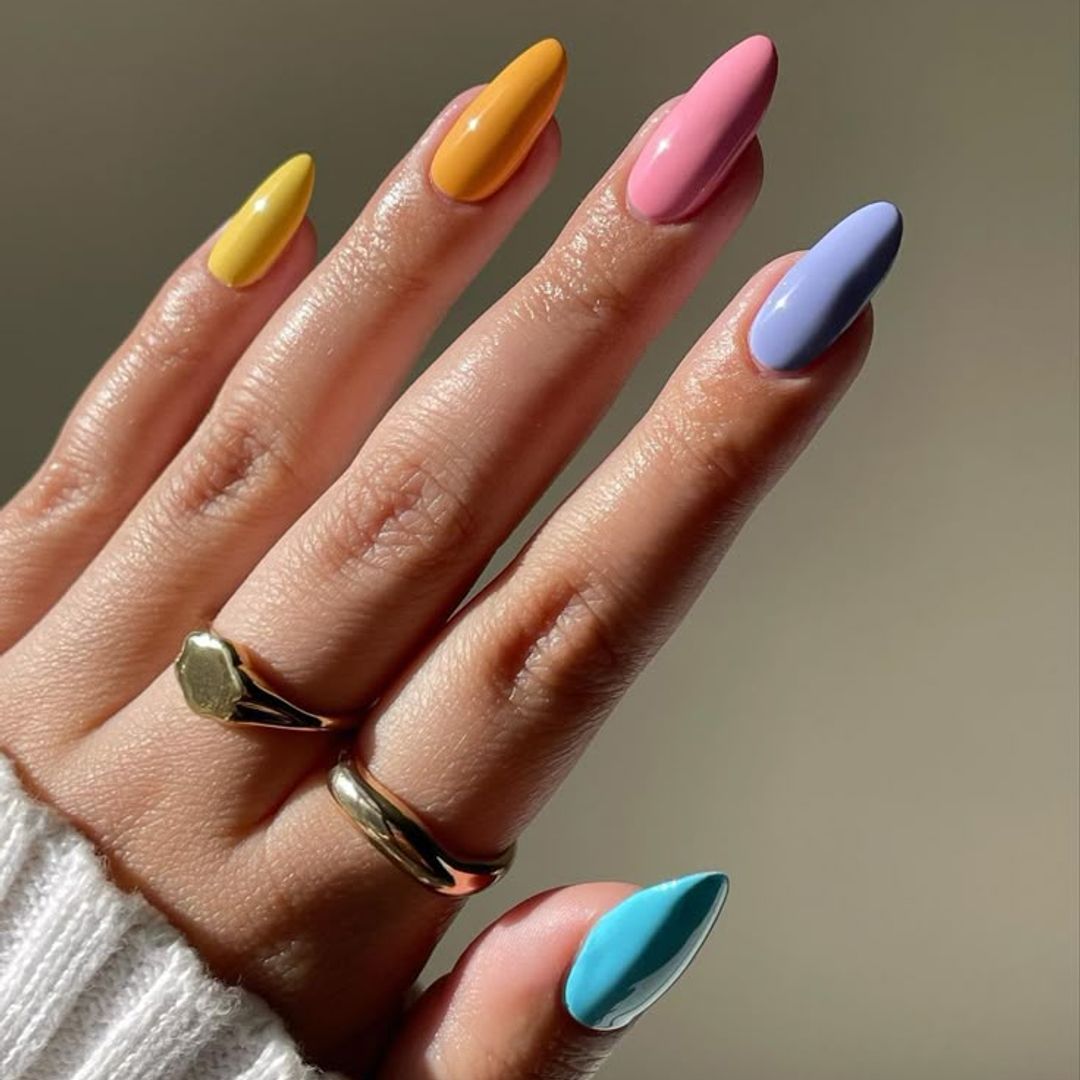 ongles multicolores 