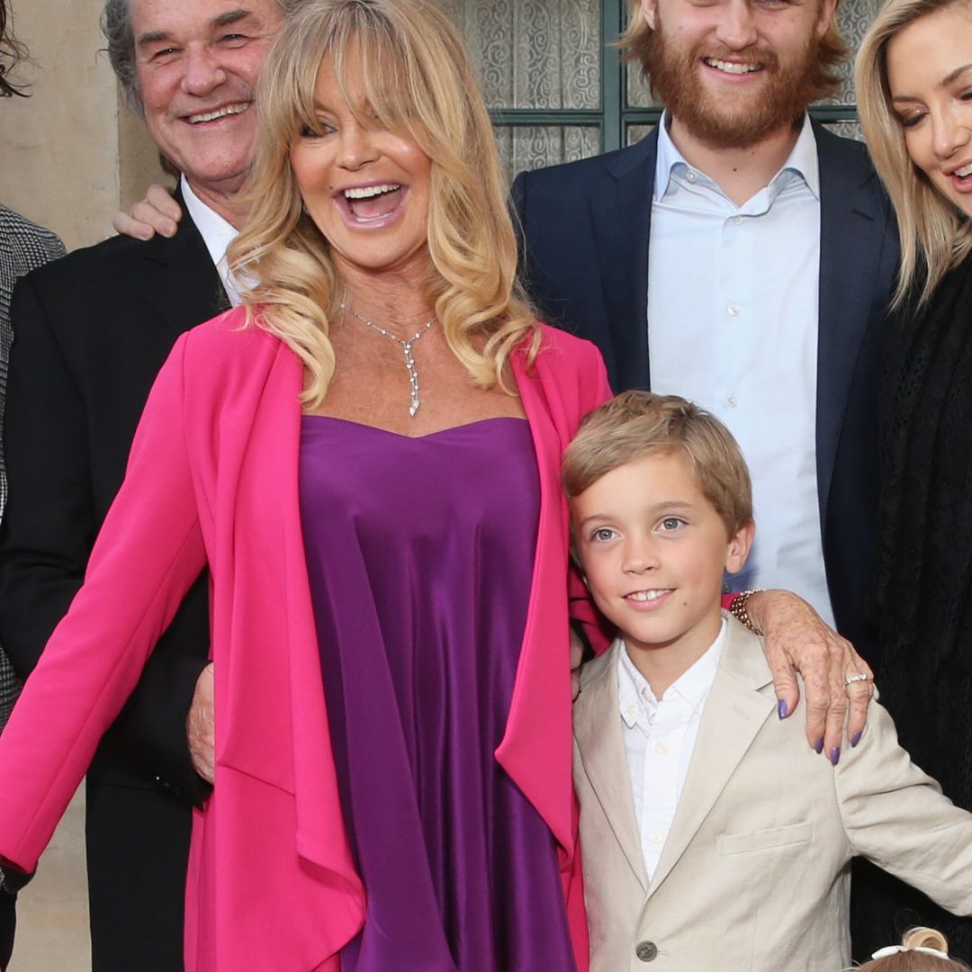 Oliver Hudson's son Wilder, 17, reveals close bond with grandmother Goldie Hawn in rare red carpet appearance