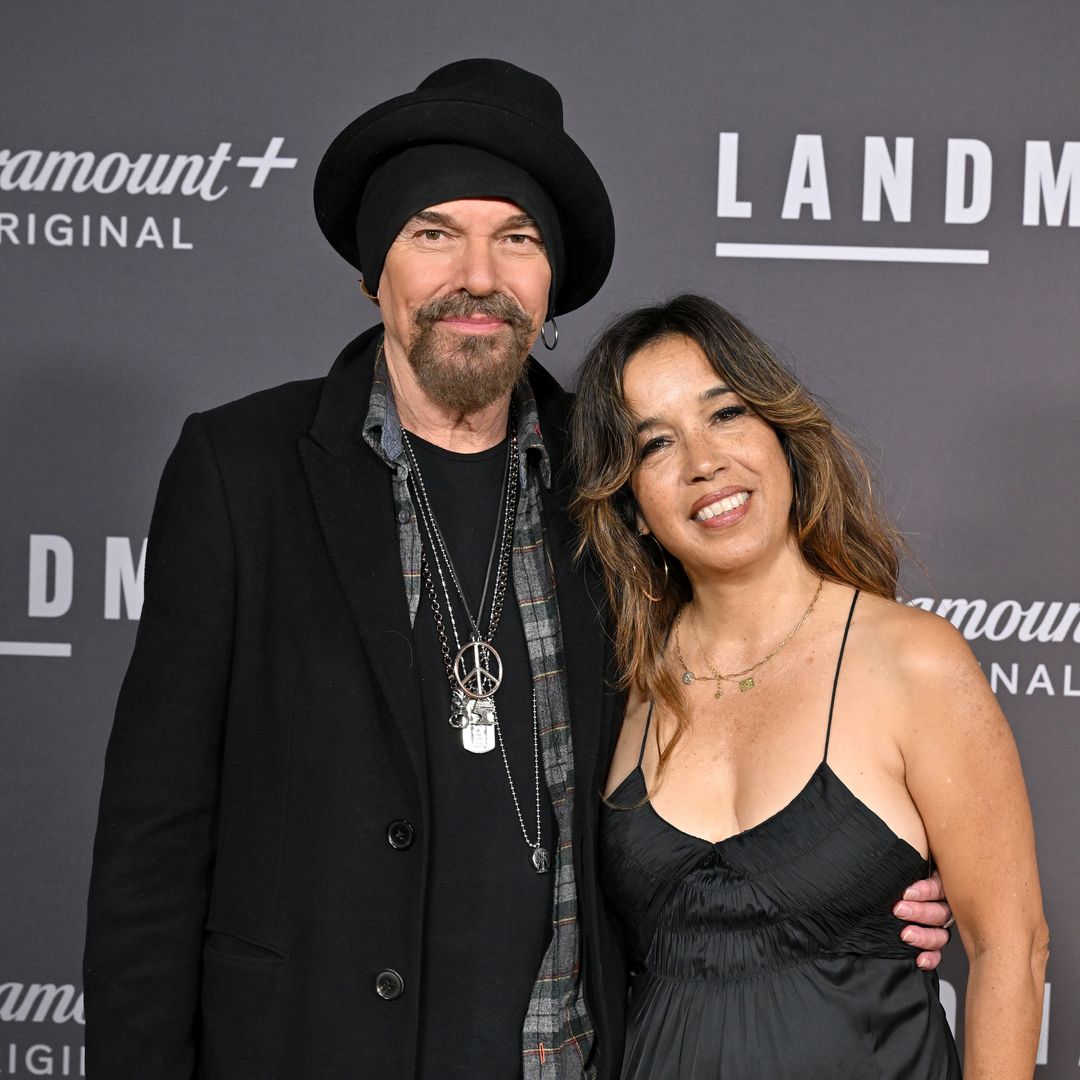 Connie Angland and Billy Bob Thornton attend the Los Angeles Premiere of Paramount+'s "Landman" at Paramount Theatre on November 12, 2024 in Los Angeles, California.