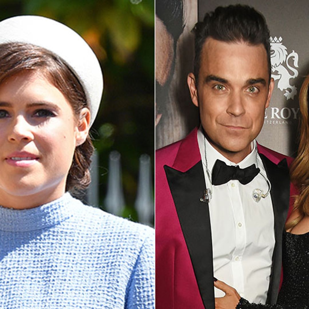 How are Robbie Williams and Ayda Field friends with Princess Eugenie and Jack Brooksbank?