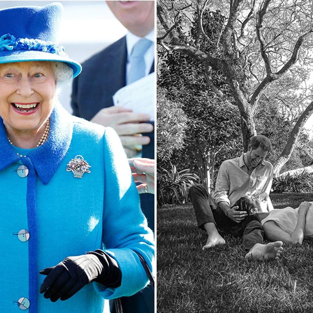 The Queen reacts to Prince Harry and Meghan Markle's surprise baby announcement