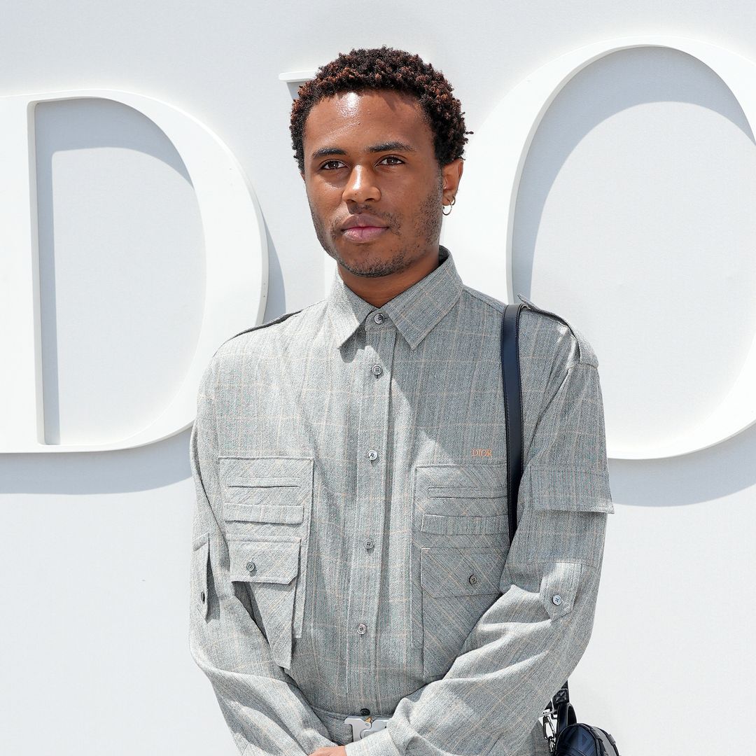 Kailand Morris attends the Dior Homme Menswear Spring/Summer 2024 show as part of Paris Fashion Week  on June 23, 2023 in Paris, France.