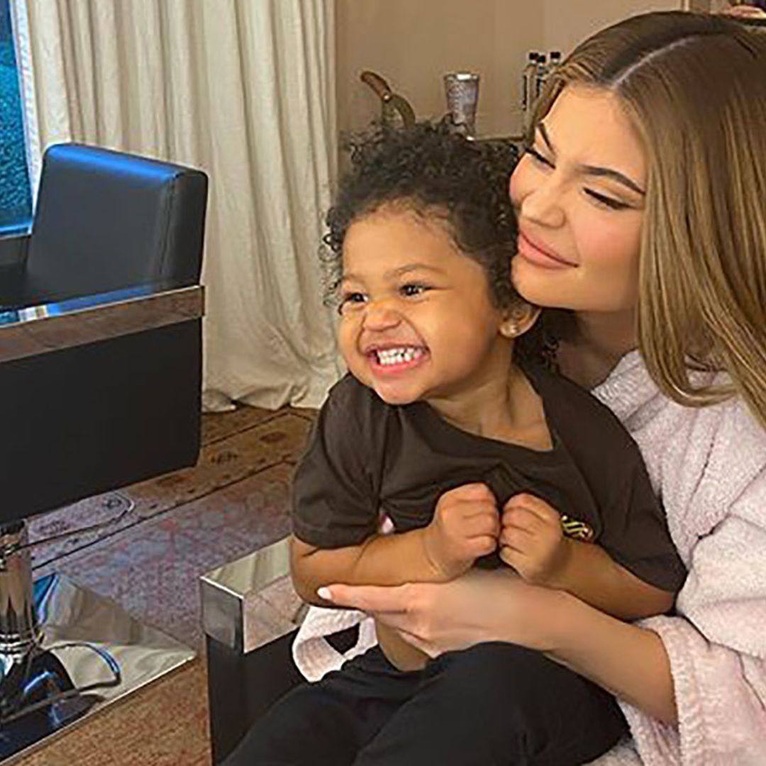 Kylie Jenner tries new hairstyle on daughter Stormi and fans react