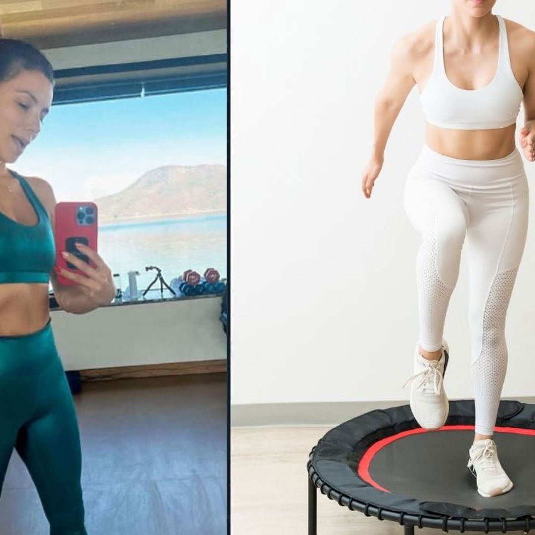 Eva Longoria loves the trampoline workout - here’s how you can do trampoline cardio at home and shed pounds