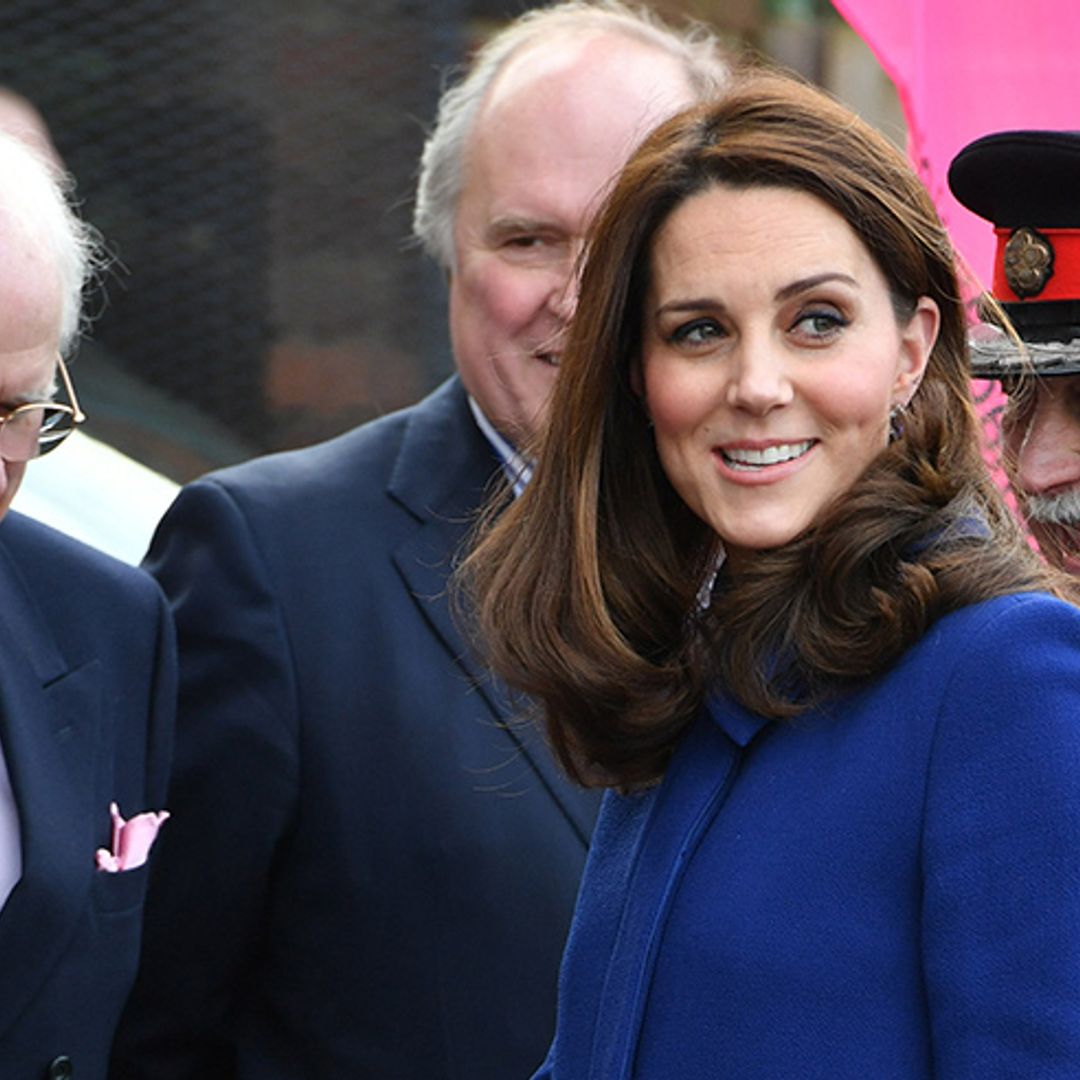 Duchess Kate stuns in stylish blue coat by Goat on trip to Essex