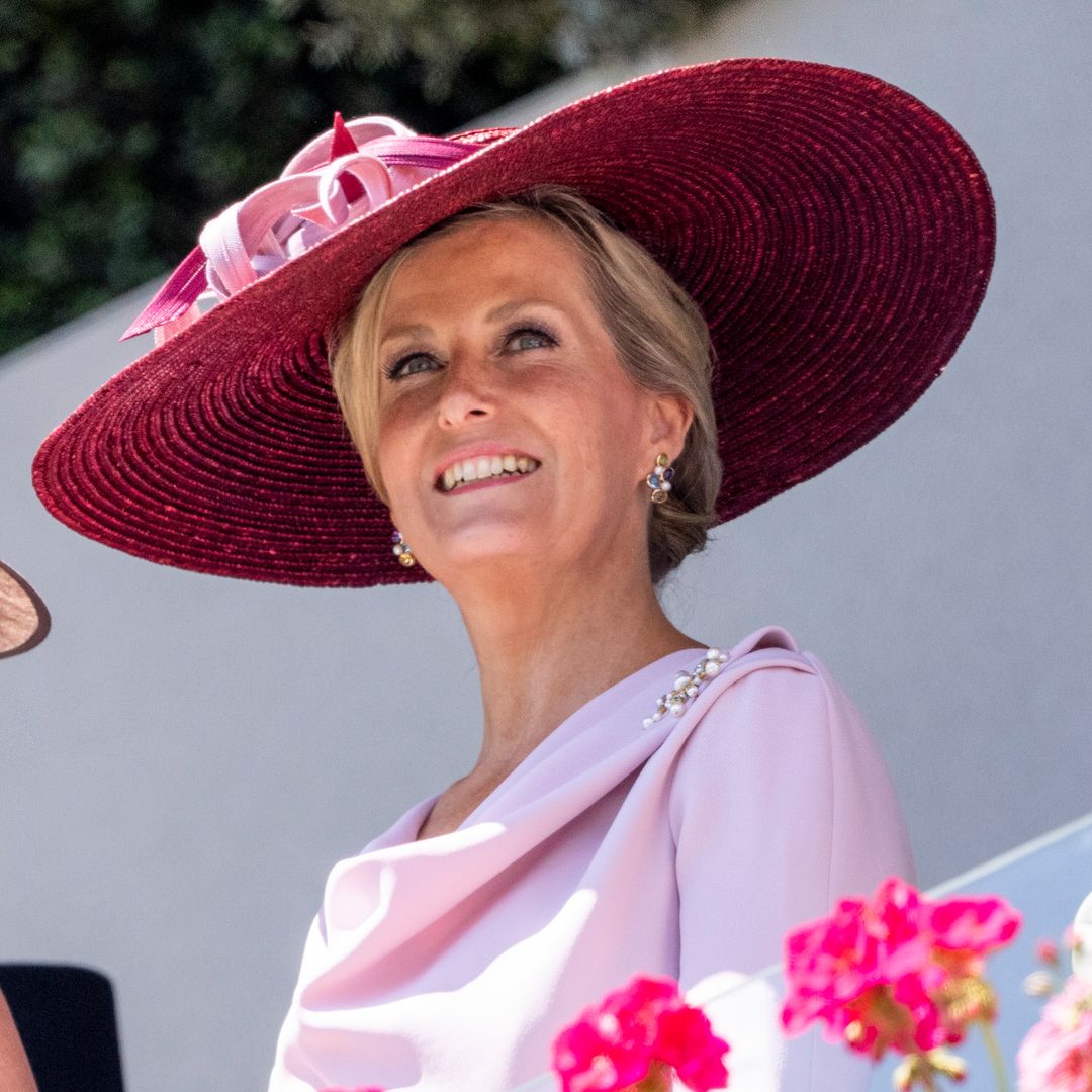 Duchess Sophie is a royal Barbie in pastel pink power suit