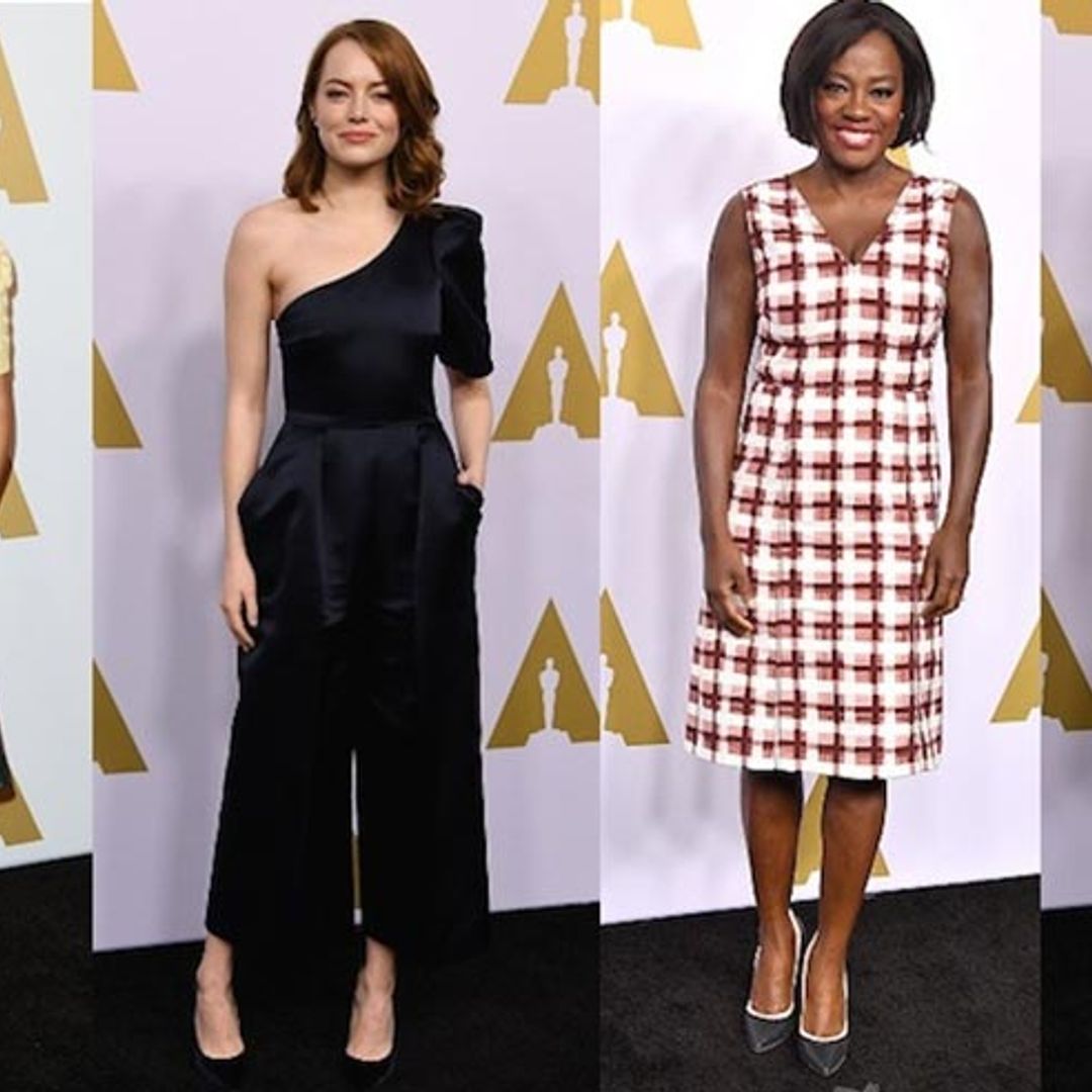The 2017 Oscar nominees join forces at annual awards luncheon